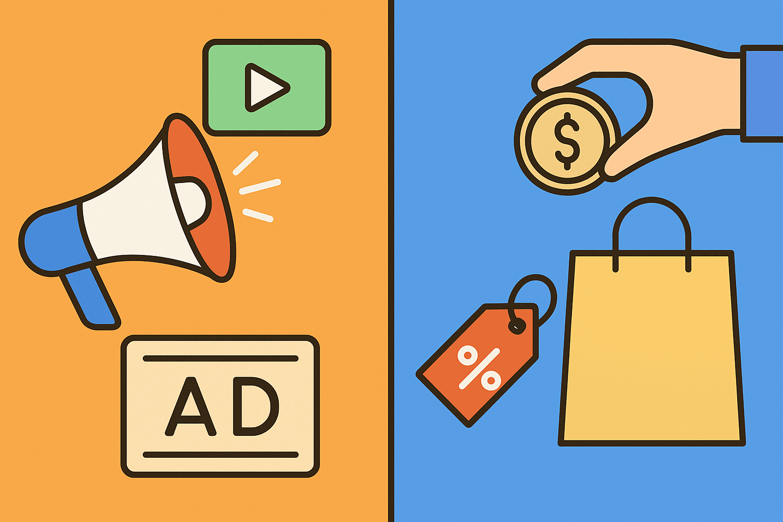 الإعلان والترويج: ما الفرق؟ دليل شامل للمسوقين وأصحاب المتاجر الإلكترونية في 2025